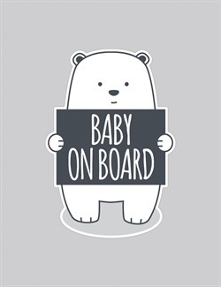 Baluna Araba Etiketi - Baby on Board