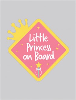 Baluna Araba Etiketi - Little Princess on Board