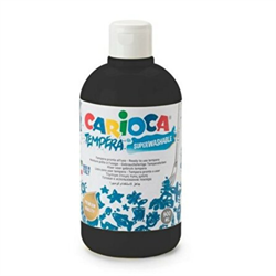 Carioca Süper Yıkanabilir Guaj Boya - 250 ml (Siyah)