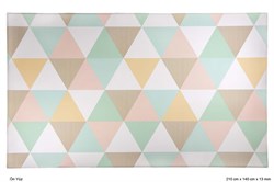 Unigo Comflor Oyun Halısı - Pastel Triangle (210cm x 140cm x 13mm)
